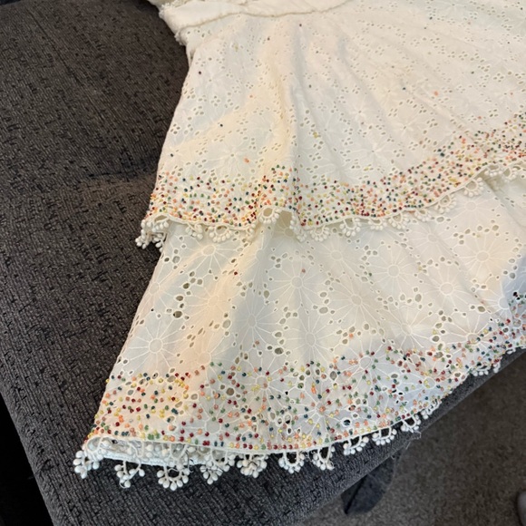 Farm Rio Eyelet Patch Beaded Mini Dress Size Small Retail $375
Amazing Condition - Picture 6 of 16
